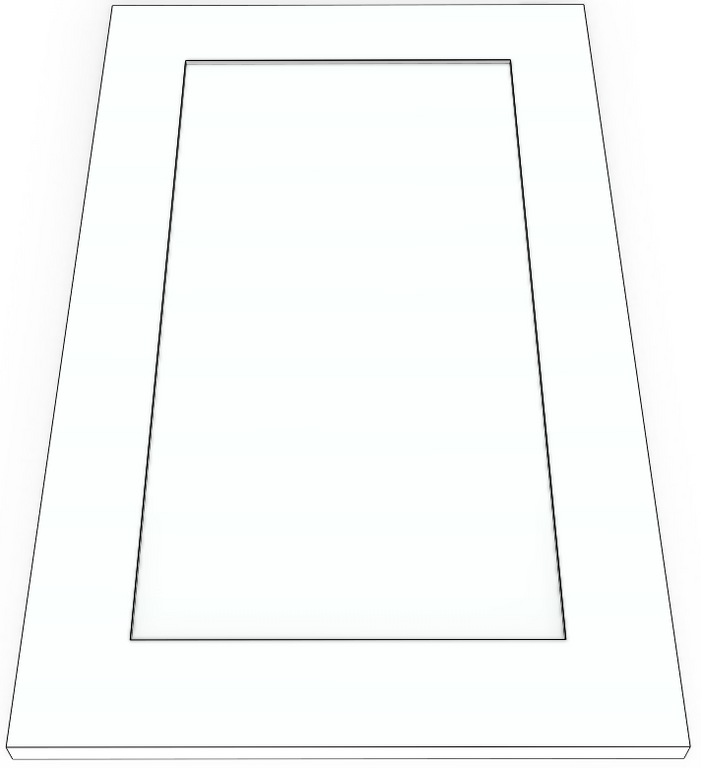 Shaker 100 - Thermofoil MDF Cabinet Door