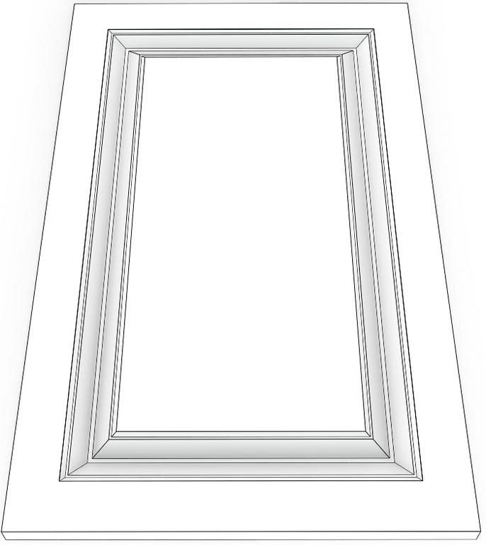 Raised Panel 02 - Thermofoil MDF Cabinet Door