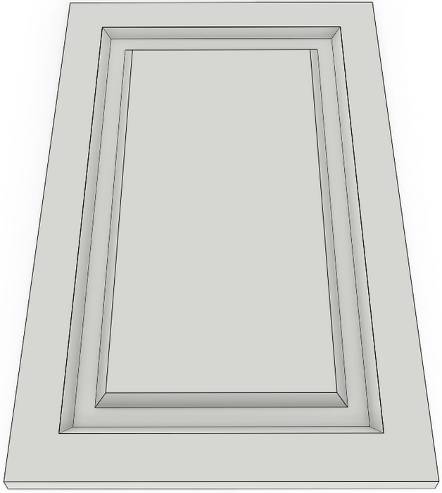 Raised Panel 03 - Thermofoil MDF Cabinet Door